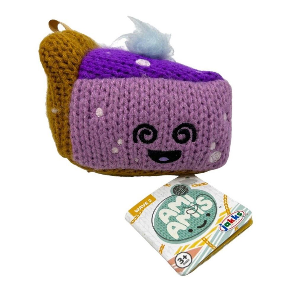 New Ami Amis Blubarry The Pie 4" Crochet Plush Jakks Wave 2 NEW NWT